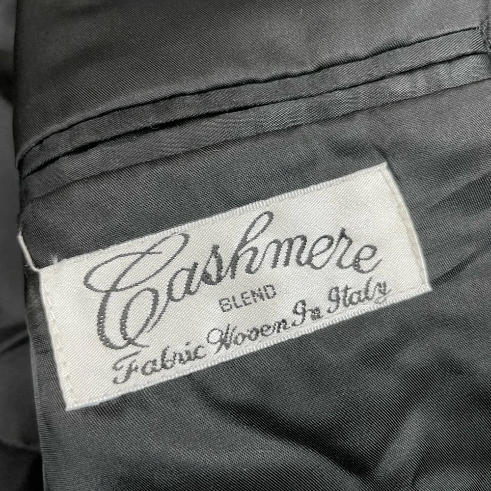 Vintage Gianfranco Ruffini Mens 44R Black Cashmere Blend Blazer PR‎ Macedonia